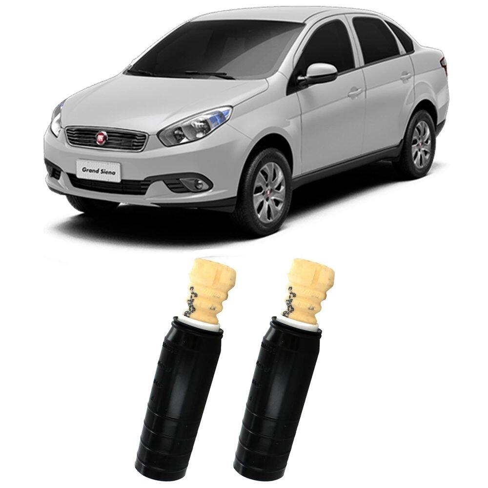 2 kit batente coifa amortecedor traseiro grand siena 2012 2013 2014