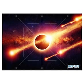 Papel De Teto Céu Espaço Eclipse Sol Lua Luz 3,5M Rof73