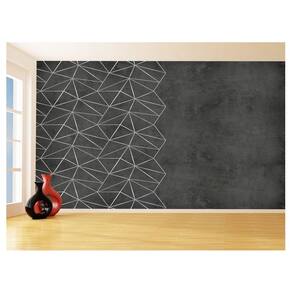 Papel De Parede Concreto Queimado Listra Risco 3,5M Kkt29