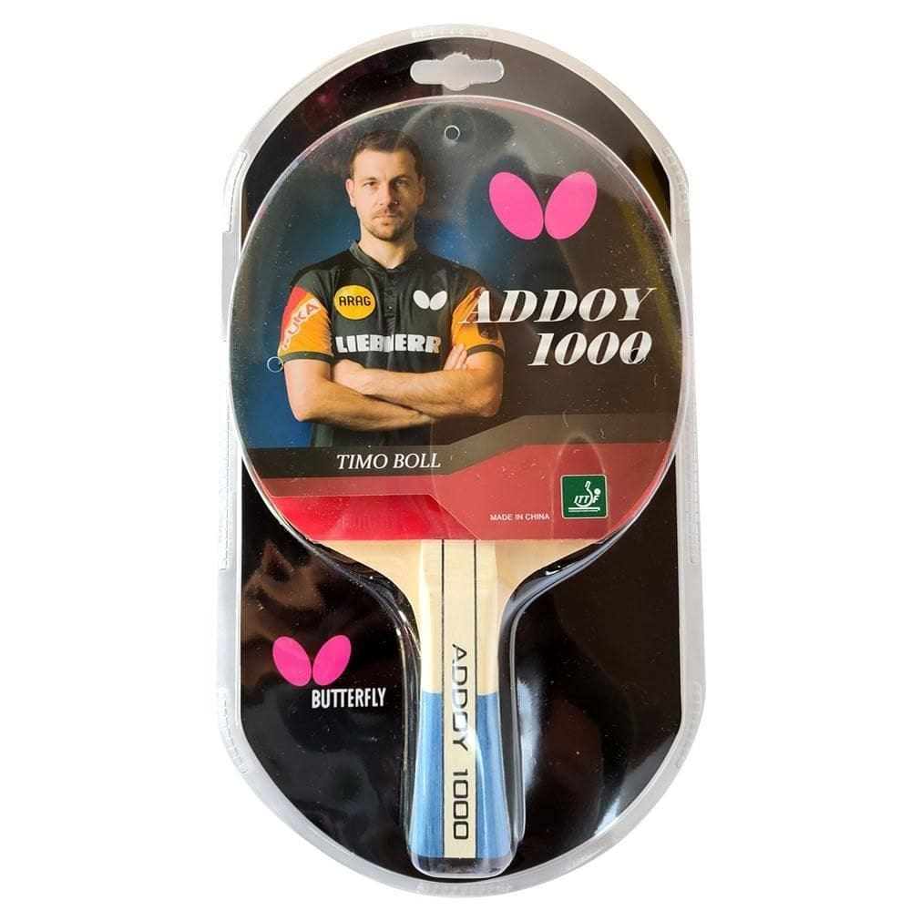 Raquete tenis de mesa clássica butterfly addoy 1000 ittf