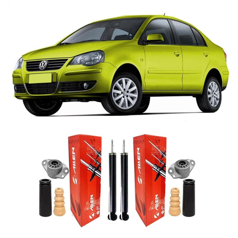 Par amortecedor kit reparo traseiro polo sedan 2008 2009 10