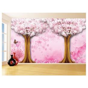 Papel De Parede 3D Floral Textura Sala Flores 3,5M Xfl334