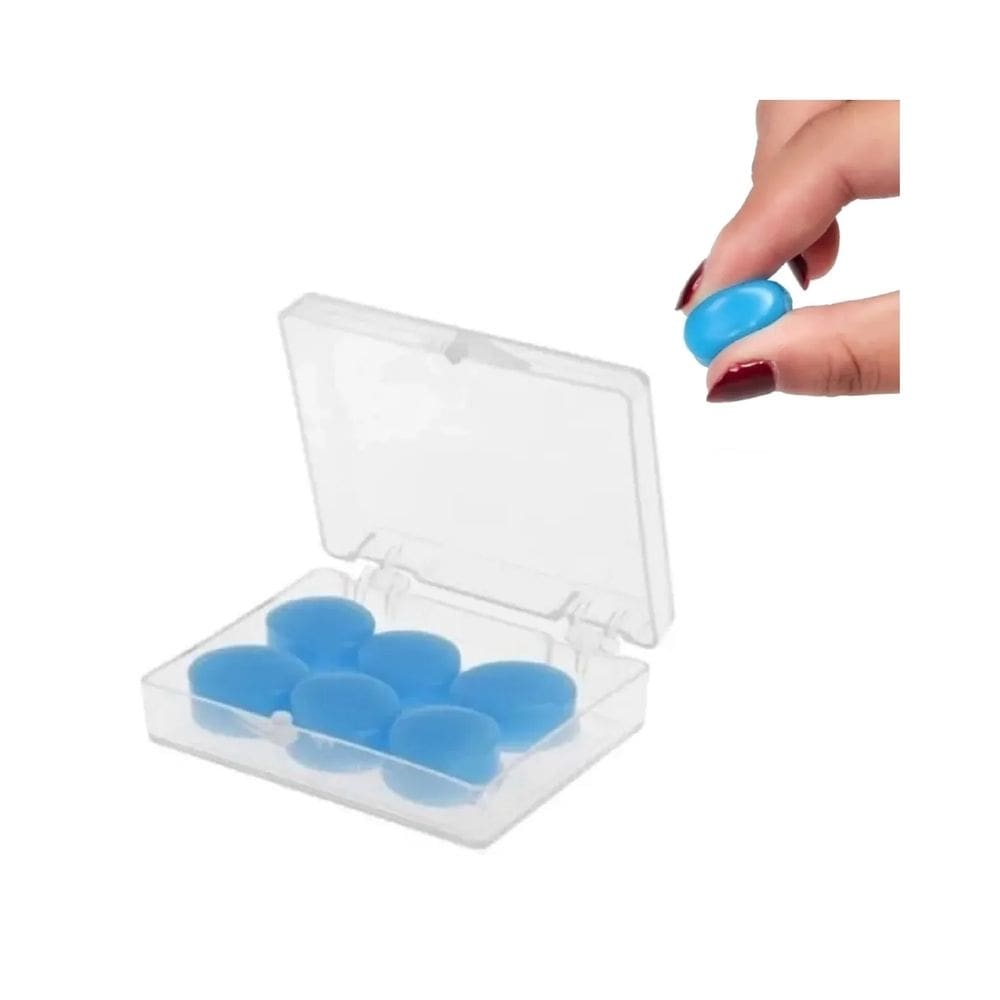 Tampões de ouvido de silicone hipoalergênico moldável (3 pares)