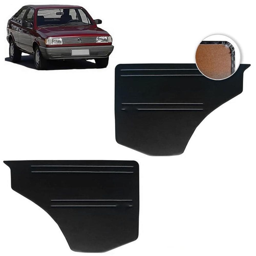 Forro De Porta Traseira Gol 81-94 Vinil Preto