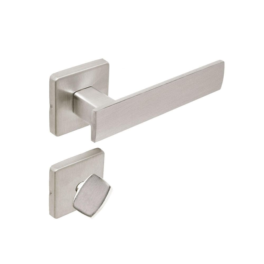 Fechadura banheiro imab metro light roseta escovada 55mm