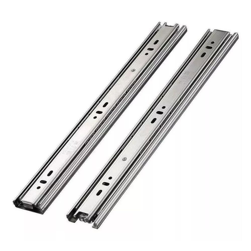 Corrediças trilho telescópico 30cm 30kg - deslizamento suave