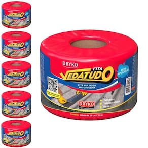 Fita Asfáltica Vedatudo 10 cm X 10 m 6 Unidades DRYKO