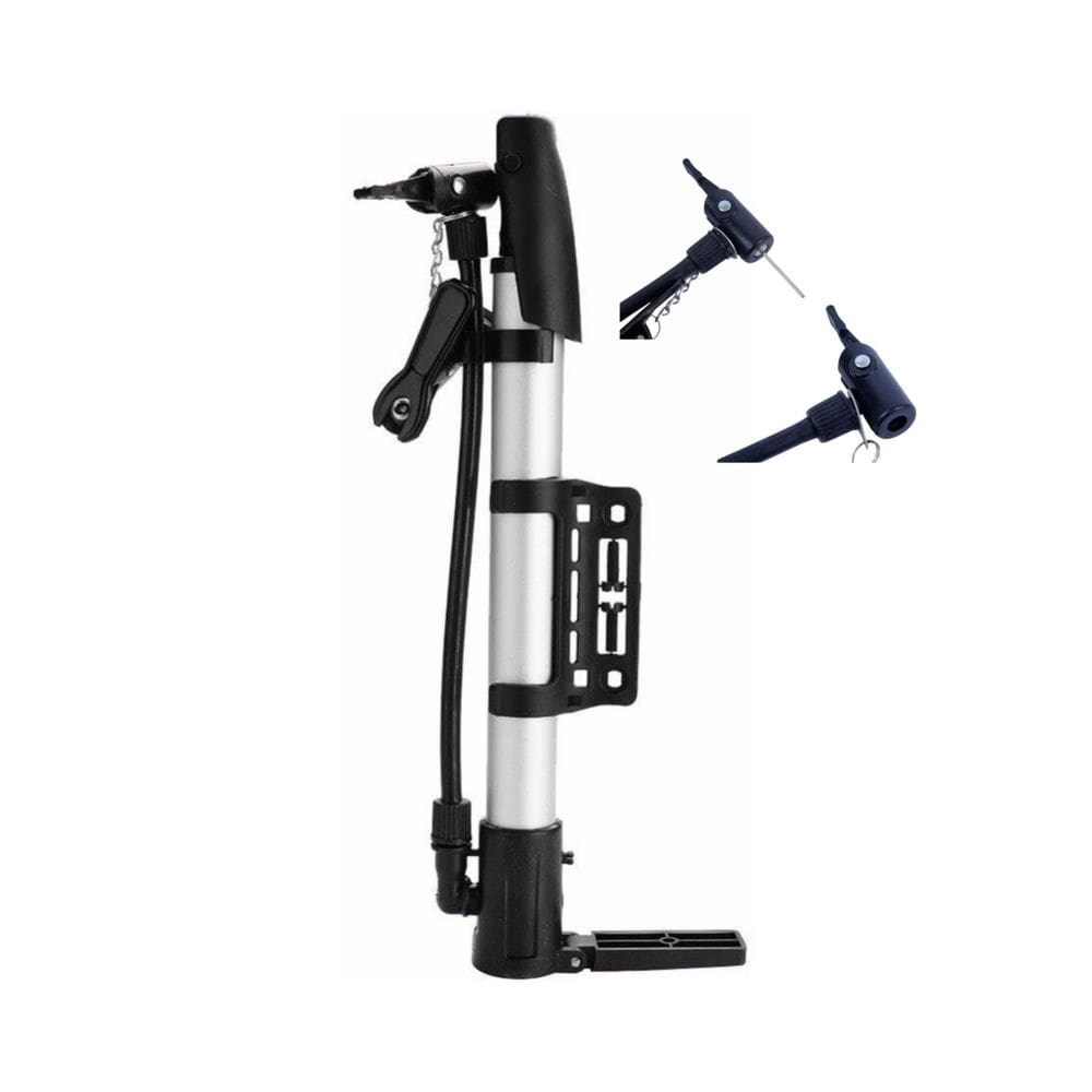 Bomba infladora de bolas com mangueira e agulhas para inflação rápida