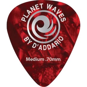 Palheta para guitarra de celuloide 1crp4-10 - vermelho pér