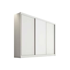 Guarda Roupa Solteiro 3 Portas e 6 Gavetas Sollo/Logan Branco - Novo Horizonte
