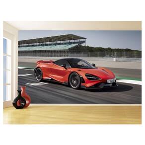 Papel De Parede 3D Carro Mc Laren Pista Super 3,5M Car272