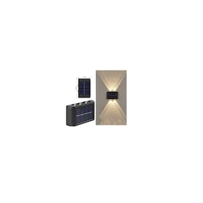 Luz solar de parede, decoração de casa, 6 LED, luz quente