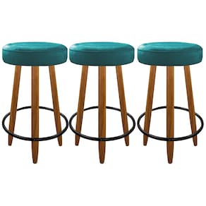 Kit 3 Banqueta Altas Industrial 60 cm Balcão Cozinha Assento