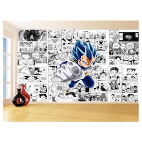 Papel De Parede Dragon Ball Vegeta Blue Anime 3,5M Dbz696