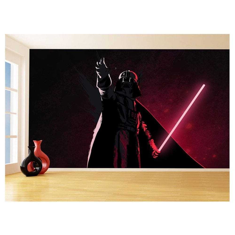 Papel De Parede 3D Star Wars Darth Vader Sith 3,5M Stw01