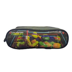 Estojo triplo 3 divisões tartarugas ninjas dmw