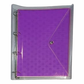 Caderno Argolado Universitário 96 Folhas Poá Cristal Lilás