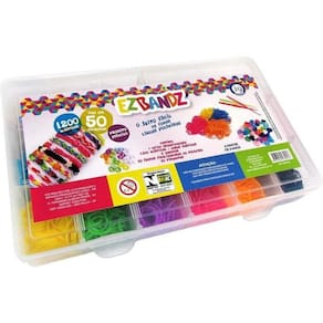 Kit fabrica de pulseiras com 1200 elásticos bri0018 - i9