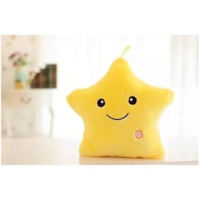 Almofada Luminous Star Yellow com luz intermitente eletrônica
