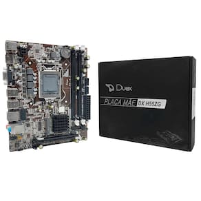 Placa Mãe Duex Dx H55Zg, Intel 1 Geração, Ddr3, Socket
