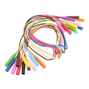 Kit 10 cordinhas cordão corrente silicone óculos infantil