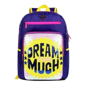 Mochila capricho paetê dream too much anel de selfie 11320