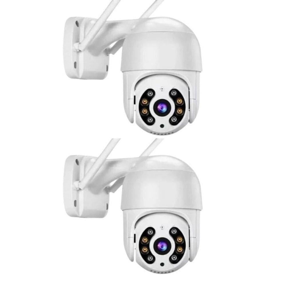 Kit 2 Câmera Segurança Externa App Yoosee Sem Fio Full Hd