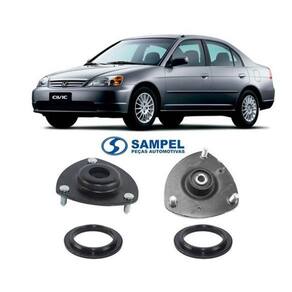 2 batente sampel + rolamento dianteiro honda civic 2001