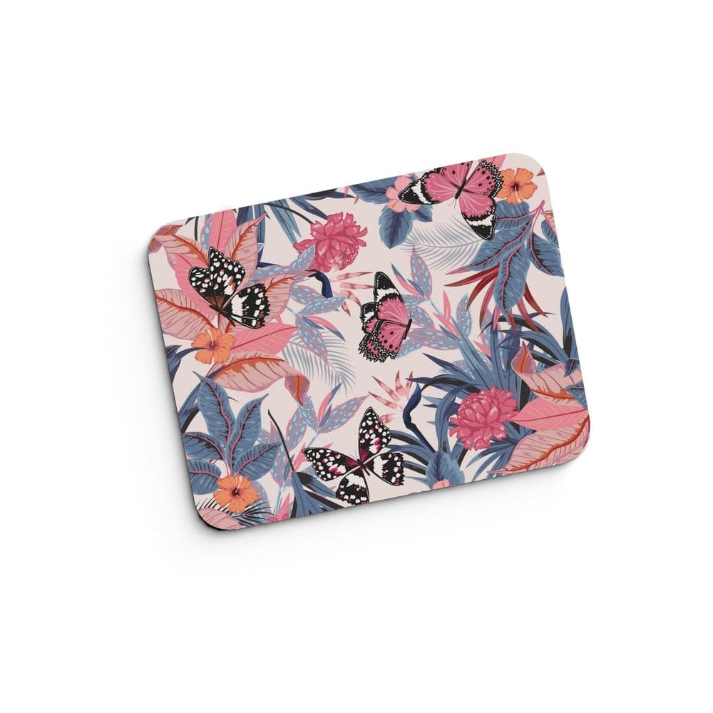 Mouse Pad ANHIZ Butterfly and Flowers Design Neoprene 24x20c