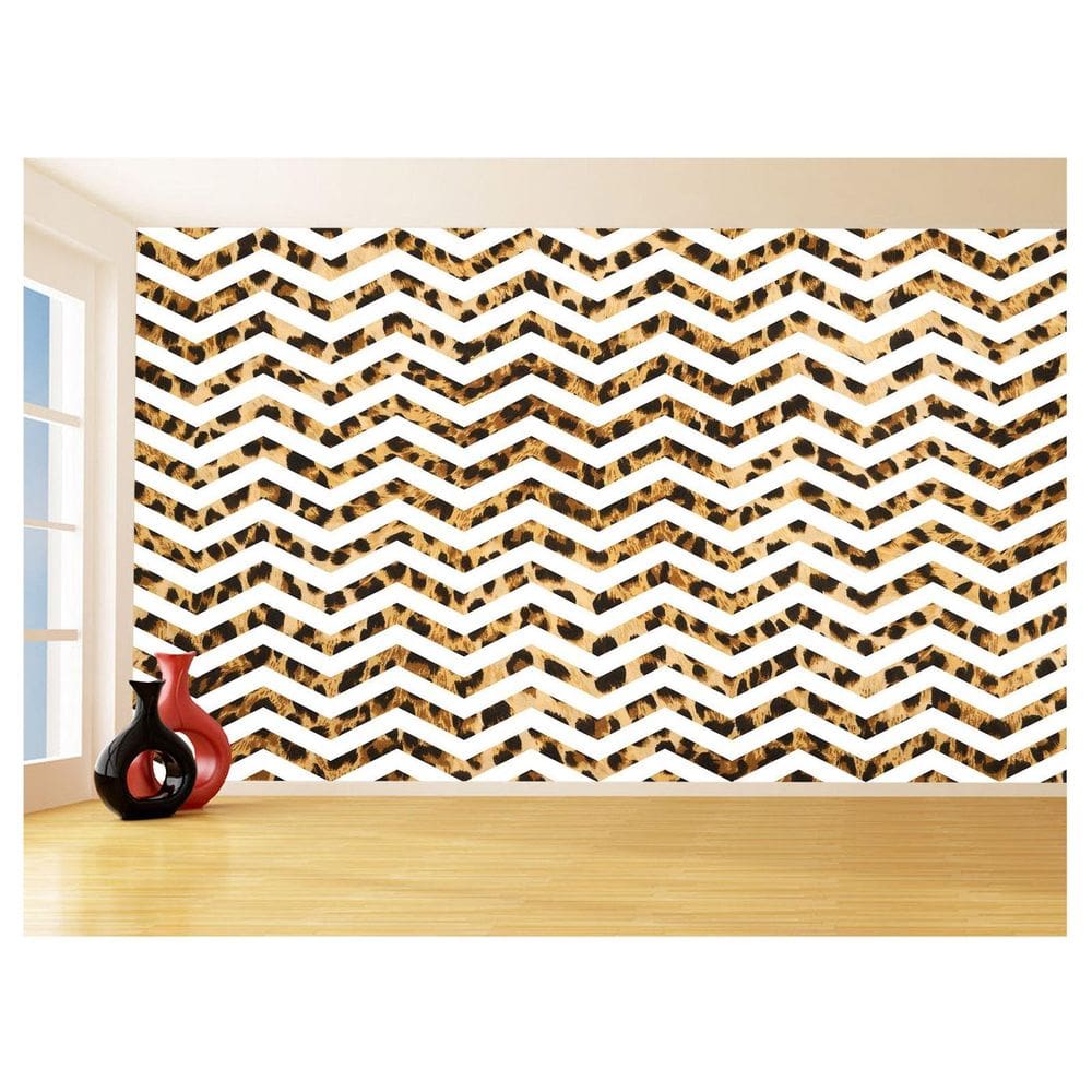 Papel De Parede 3D Sala Chevron Zig Zag Listras 3,5M Zig130