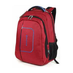 Mochila anti-roubo impermeável para notebook vermelha