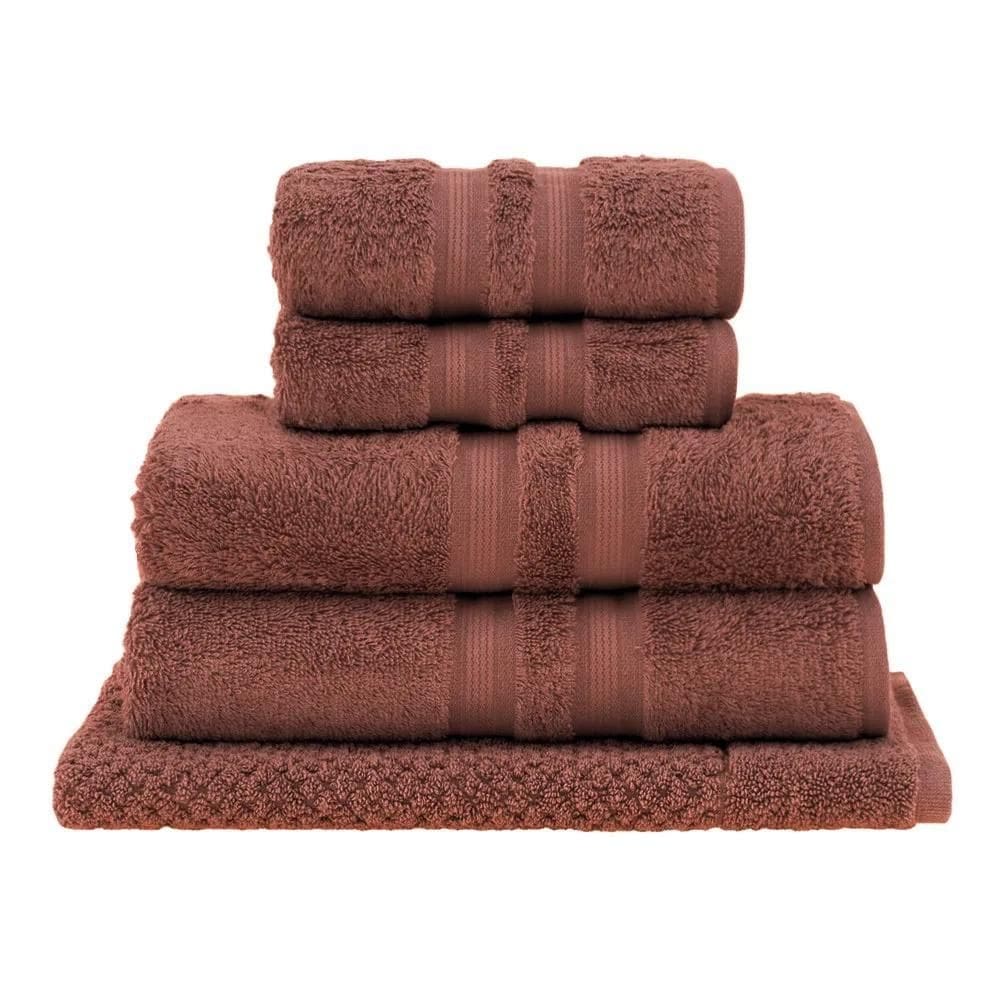 Jogo de Toalhas Buddemeyer Algodão Egípcio Castanho 5 Peças