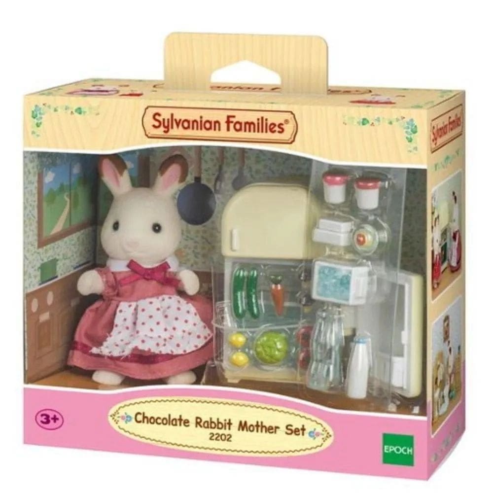 Sylvanian Families - Mãe Coelho Chocolate E Geladeira Epoch