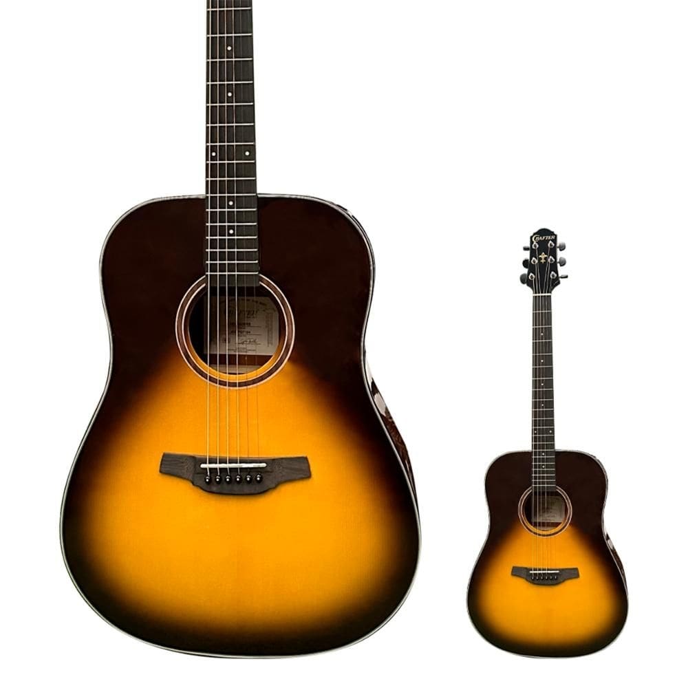 Violão Acústico Folk Aço Crafter HD-250 Brown Sunburst