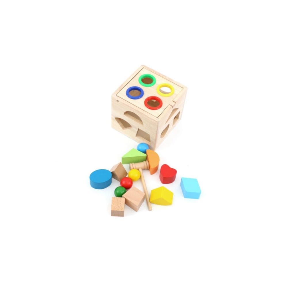 Brinquedo educacional de madeira, caixa grande em forma de renda +3 anos