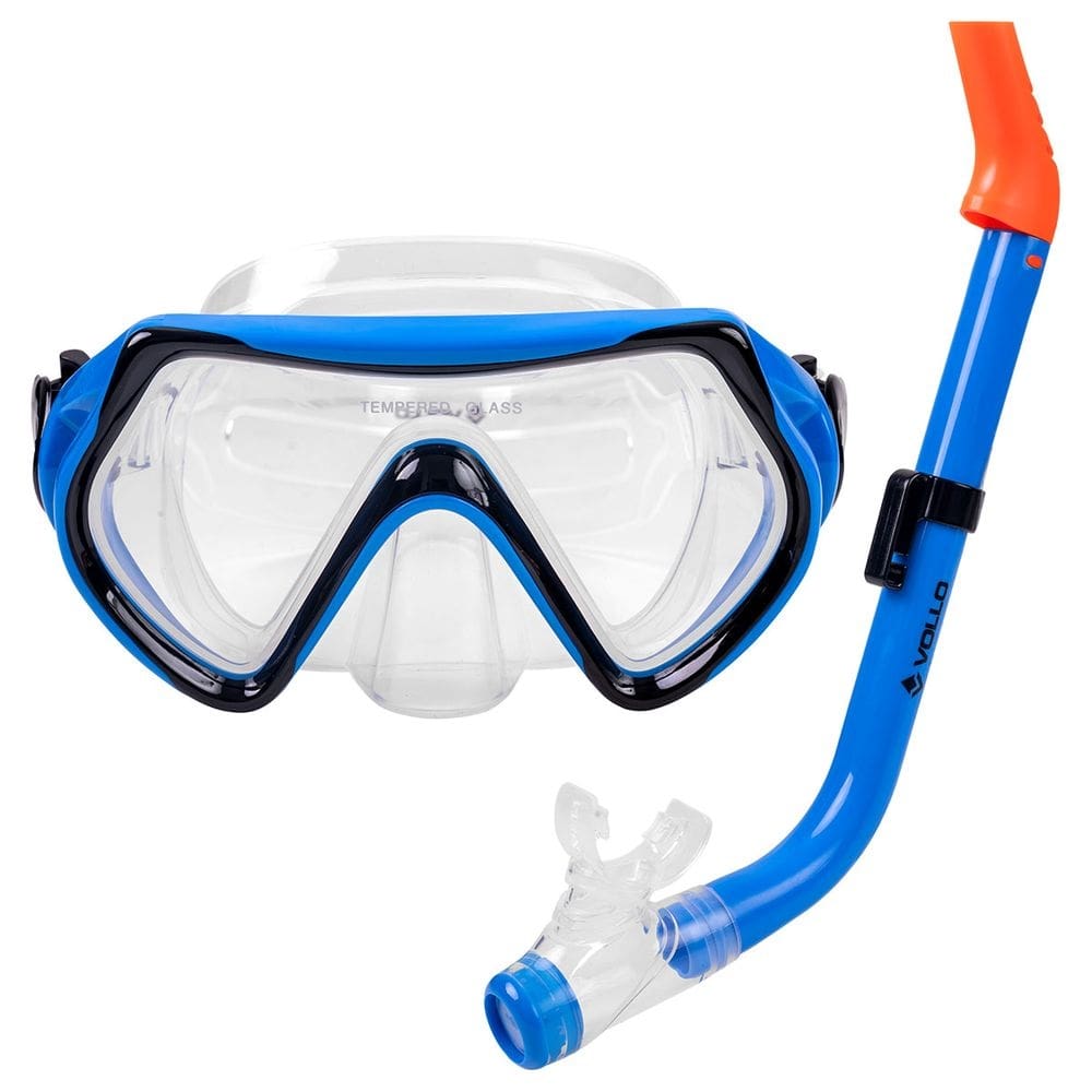 Kit de Mergulho Mácio Infantil Máscara Respirador Snorkel Piscina Praia Versátil Vollo