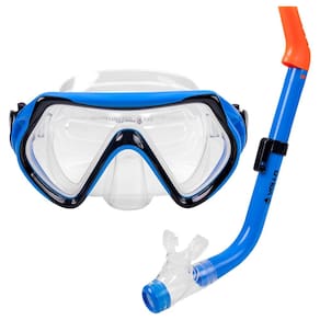 Kit de Mergulho Mácio Infantil Máscara Respirador Snorkel Piscina Praia Versátil Vollo