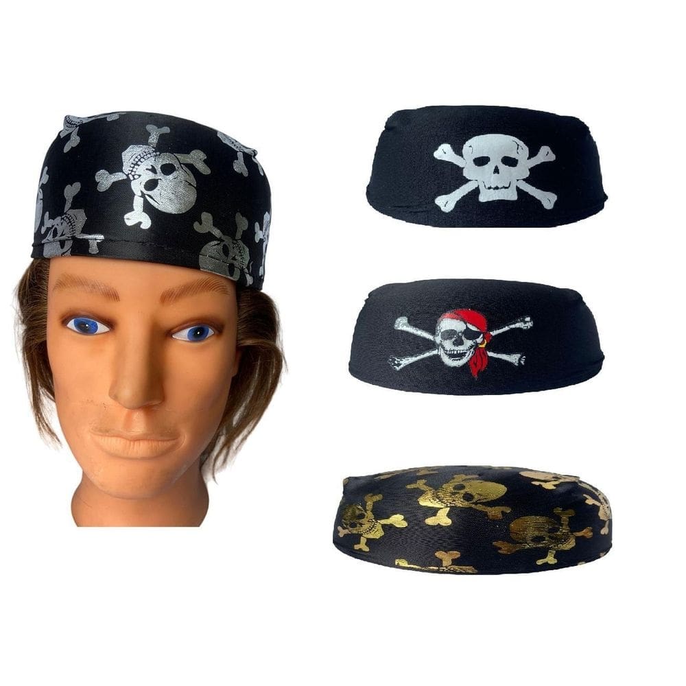 Adereço fantasia chapéu bandana de pirata infantil