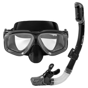 Kit de Mergulho Piscina Praia Snorkel Mácio Adulto Proteção UV Regulável Vollo