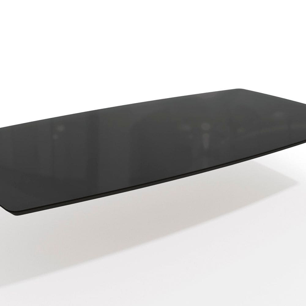 Tampo de Mesa de Jantar Com Vidro 170x90 Preto