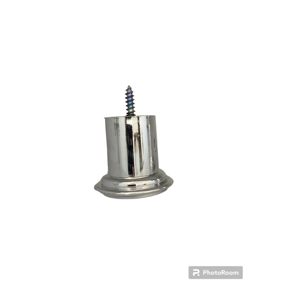 Pé Para Sofá e Poltrona e Moveis de Madeira 6cm de altura Metalizado Kit 5 Unidades