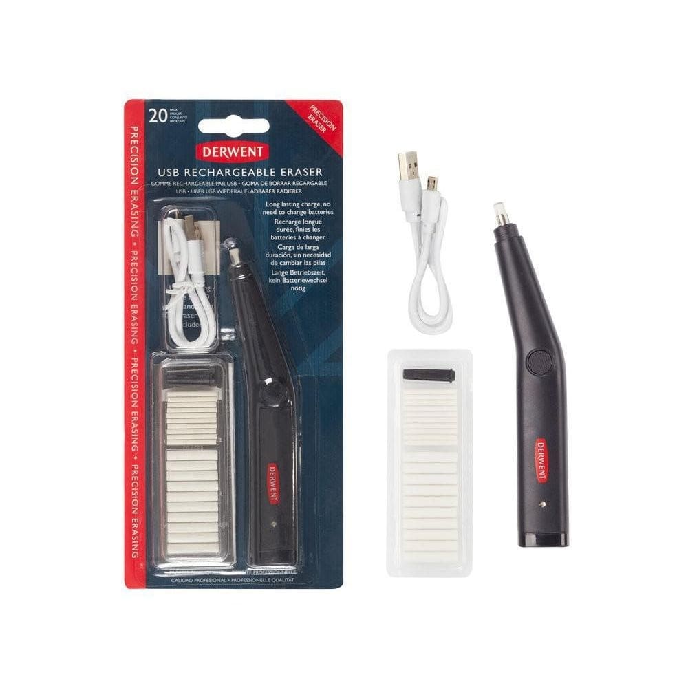 Caneta borracha elétrica recarregável usb derwent