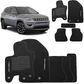 Tapete automotivo jeep compass carpete base pinada
