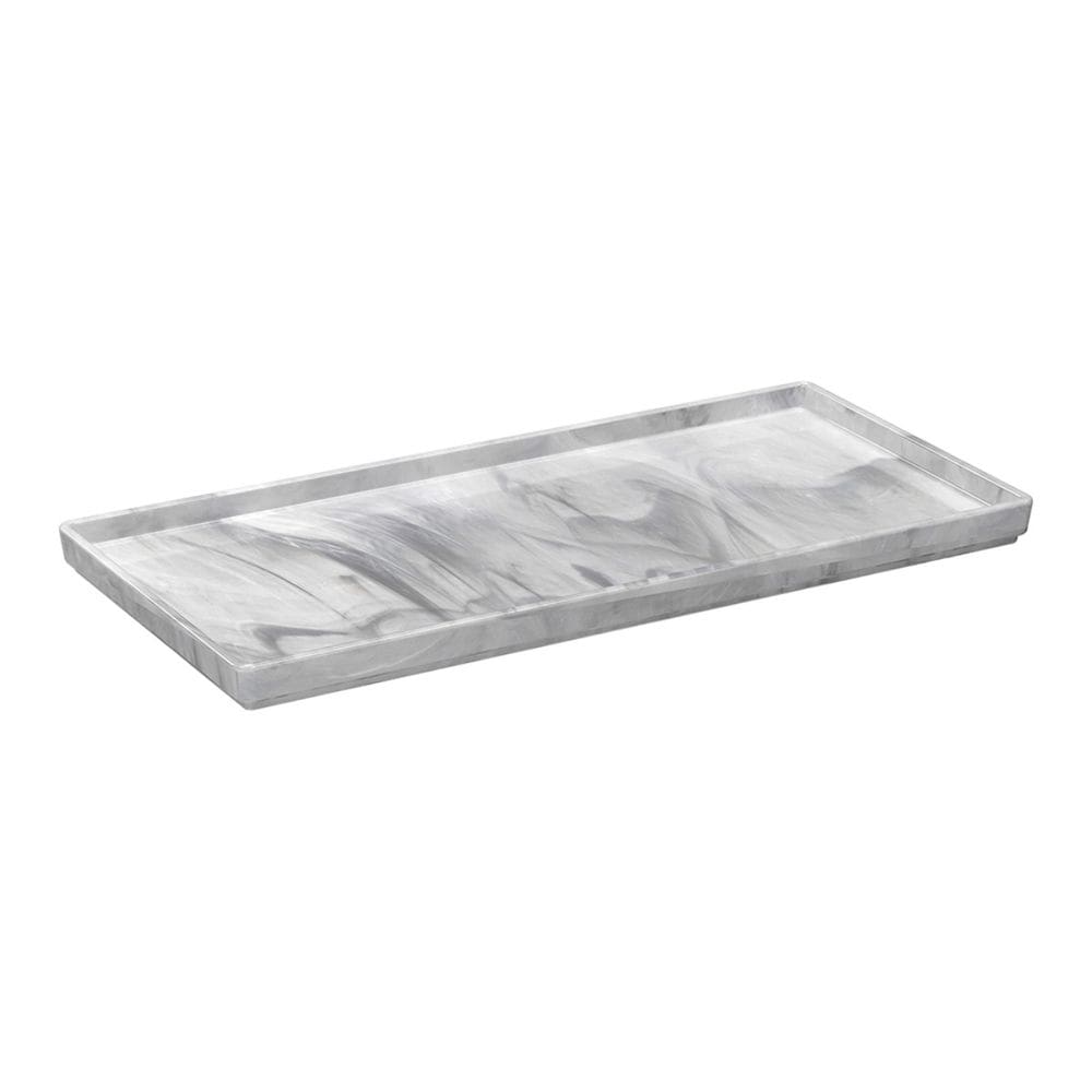 Bandeja para Banheiro Coza Cube Mármore Branco
