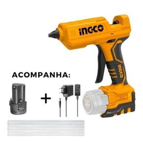 Ferramenta de aplicação aplicador de cola quente ingco a bateria 12v bivolt