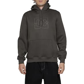 Moletom DC Shoes Canguru Highland 305G WT24 Cinza Escuro
