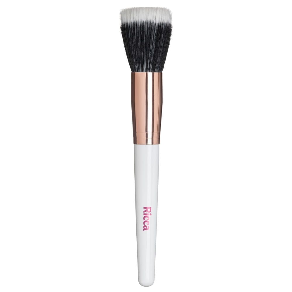 Pincel Rose Gold Duo Fiber Ricca