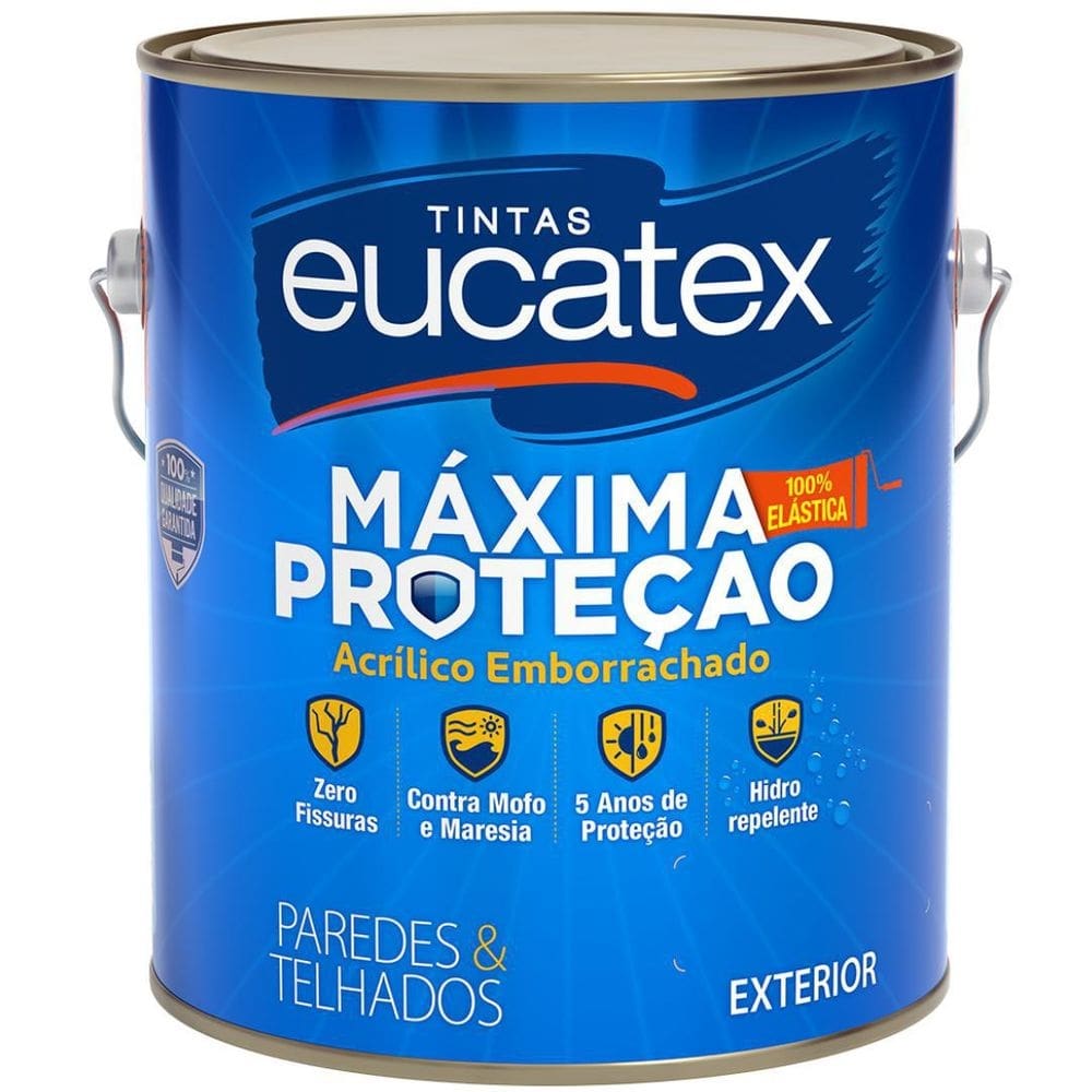 Tinta acrílica 3,6l impermeabilizante parede externa fachada