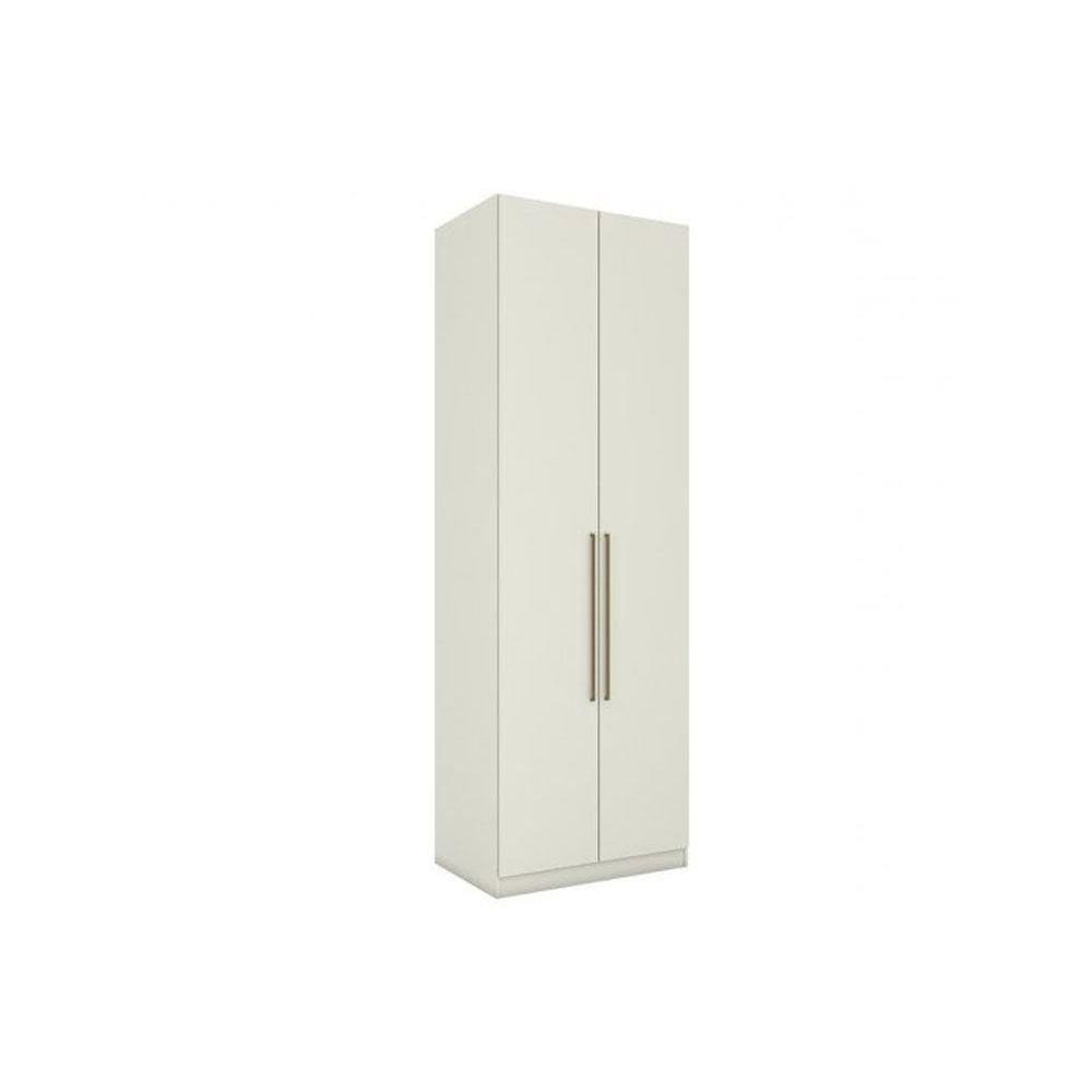 Módulo de Quarto Solteiro Guarda Roupa MC08 Seletto c/ 2 Portas Areia - Henn