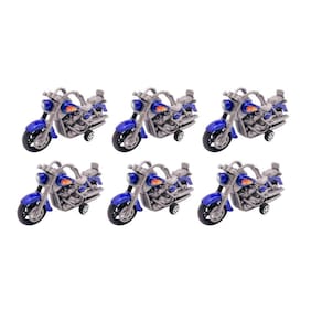 Moto Azul Brinquedo Lembrancinha Presente Infantil - Kit 6 Unidades